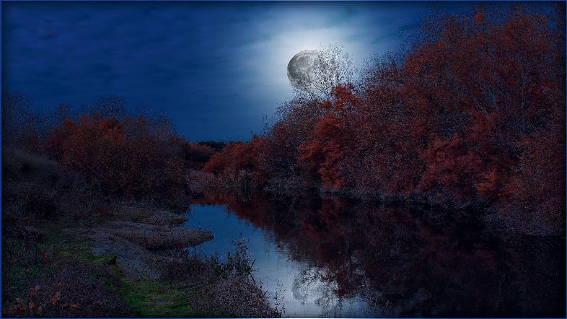 Autumn Moon Wallpapers - Top Free Autumn Moon Backgrounds - WallpaperAccess