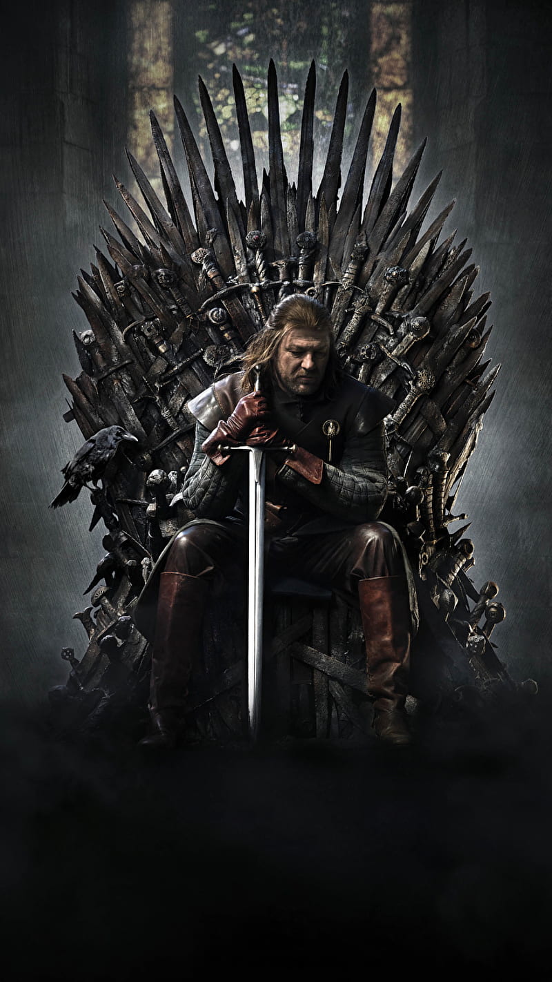 800x1422 Game Of Thrones, Tv Show, Eddard Stark, Sean Bean, Iron Throne, HD wallpaper