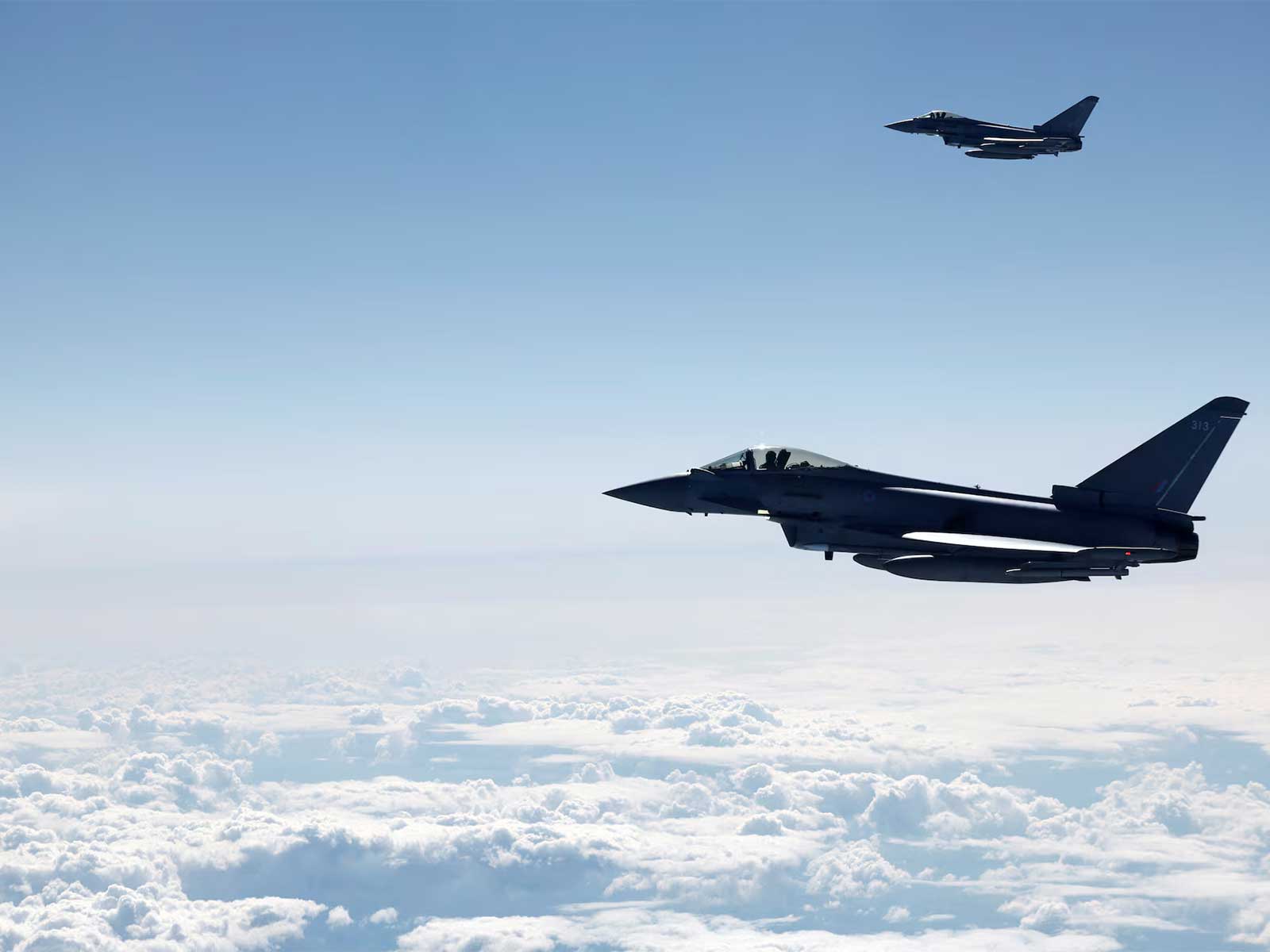 1600x1200 NATO fighter jets shoot down drone that entered Latvian airspace