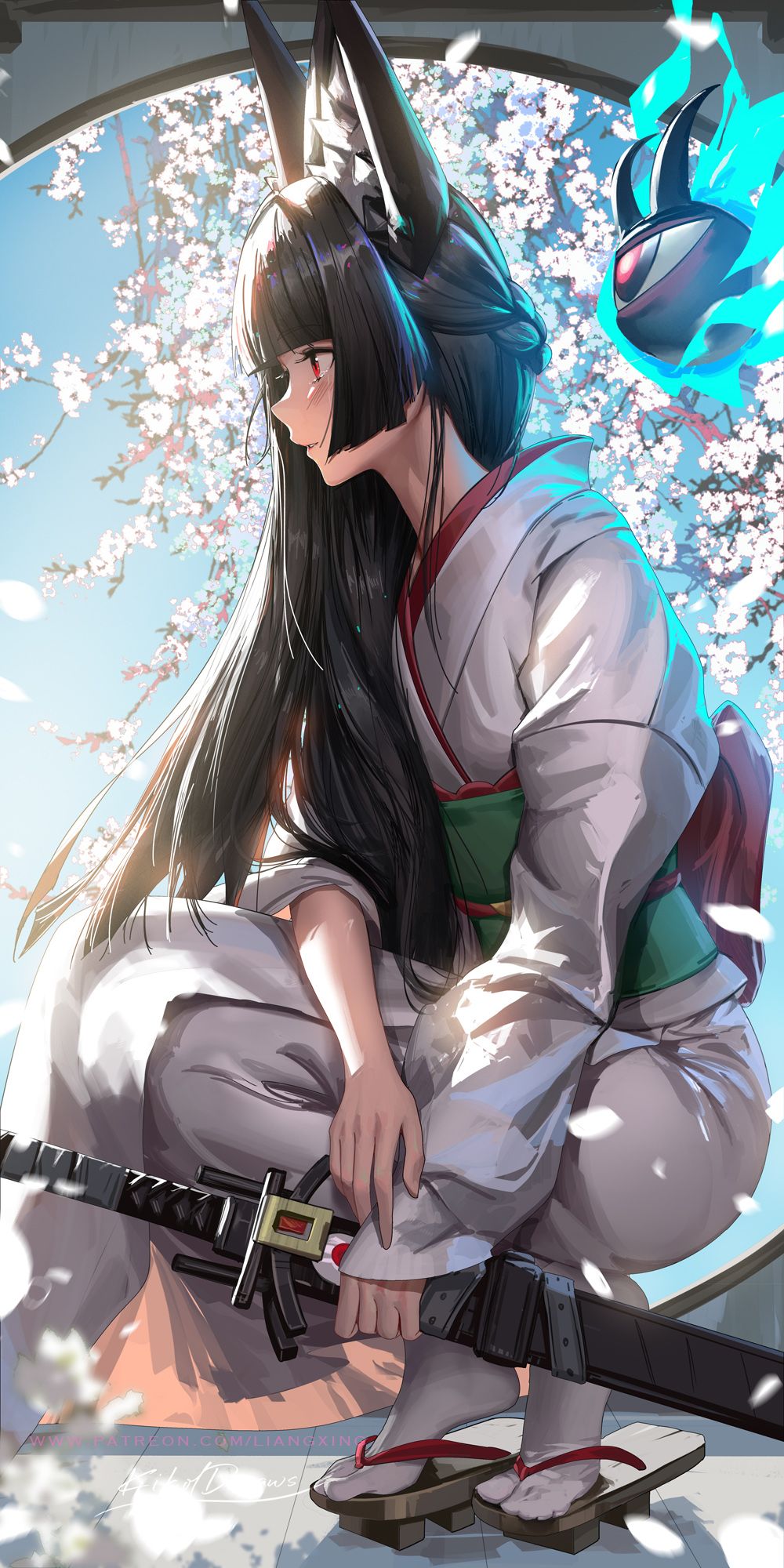 1000x2000 Hoshimi Miyabi Zone Zero Wallpaper by Kiko.L Anime Image Board