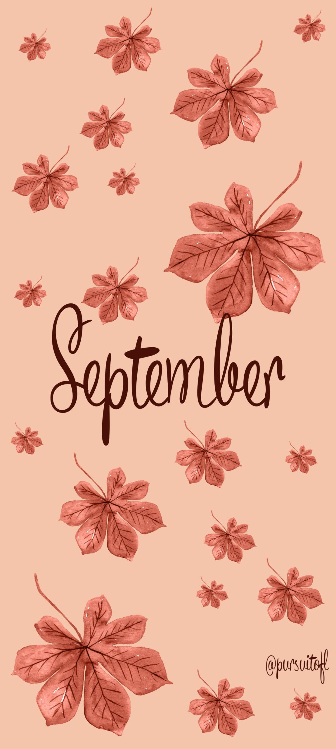 1150x2560 Aesthetic September Wallpaper