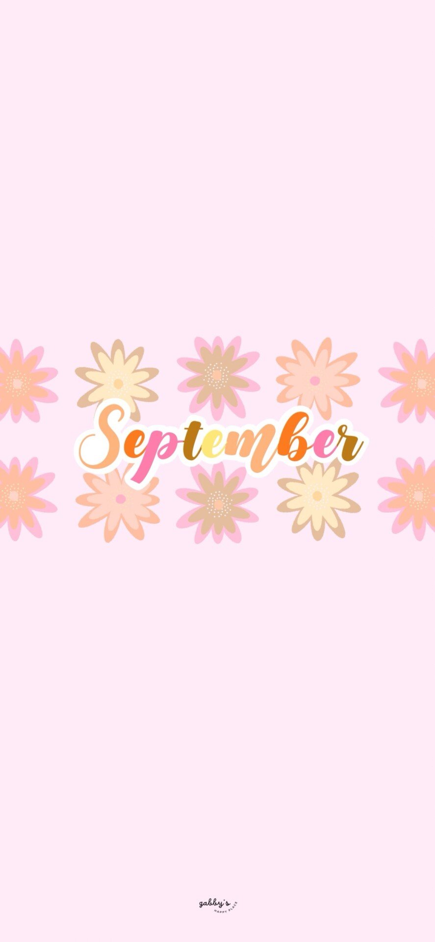 887x1920 September 2024 Calendar Wallpaper