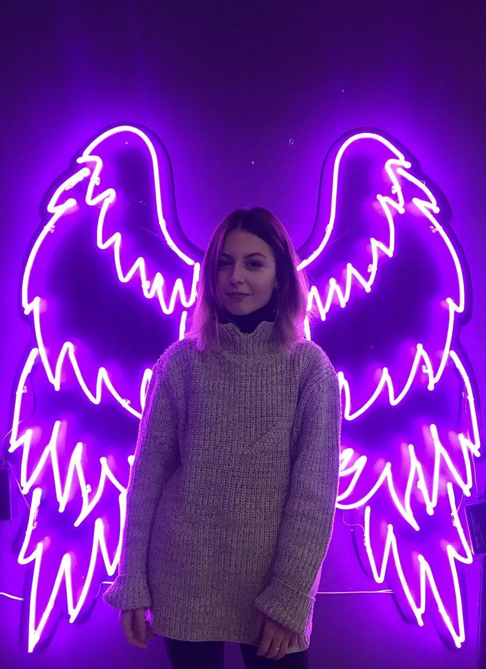 1000x1376 Neon Angel Picture. Download Free Image