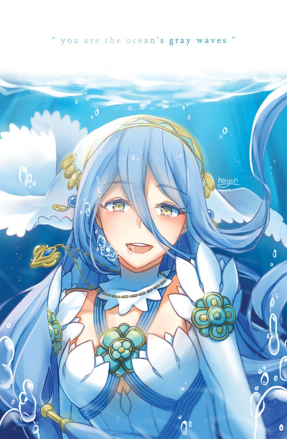 1000x1531 Aqua (Fire Emblem) (Azura (fire Emblem)), Mobile Wallpaper Anime Image Board Mobile