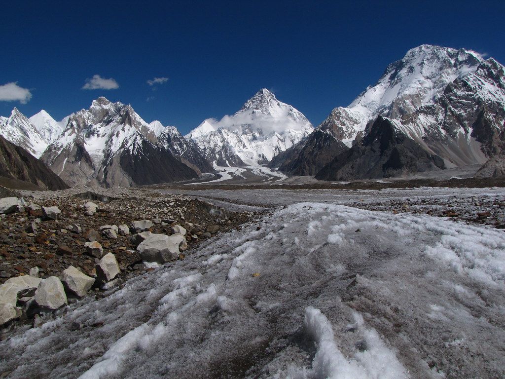 1024x768 K2 Broad Peak Gondogoro La Trek Pakistan. K2 And Broad Peak