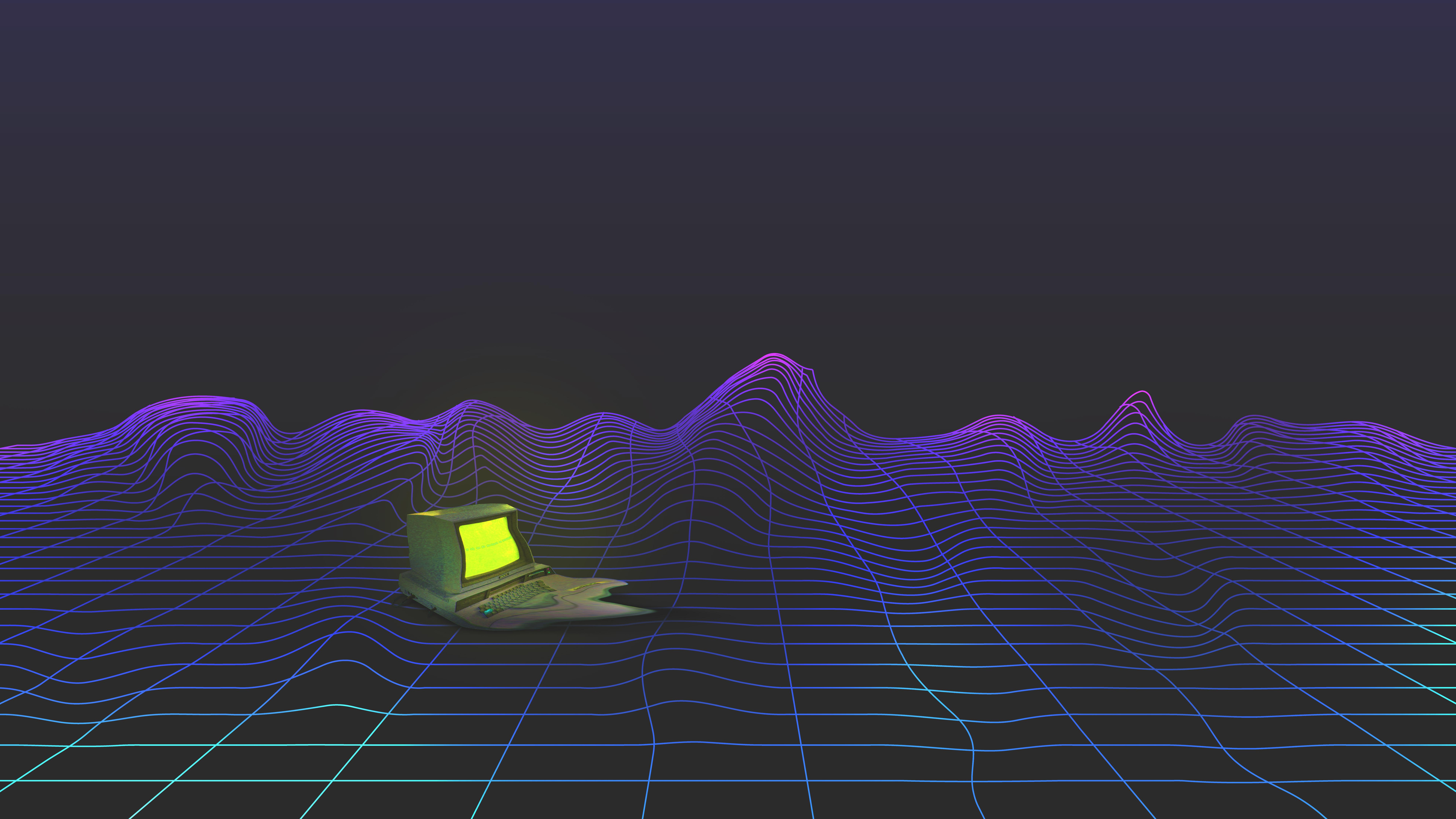 7680x4320 Retro Computer Abstract Background Wallpaper 4K 8K HD PC g