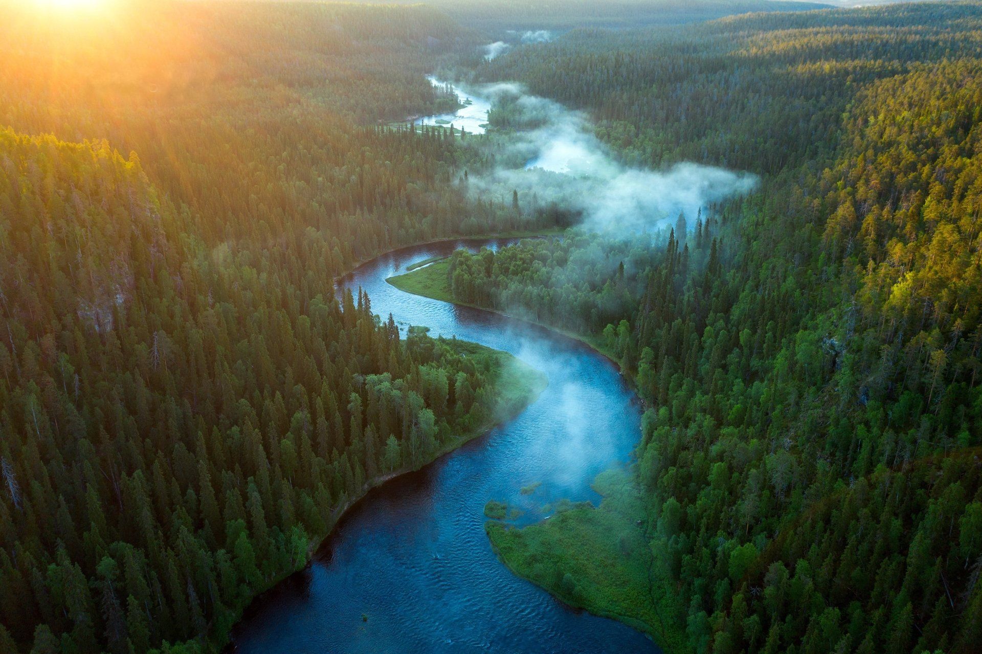 1920x1279 Download Forest Landscape Aerial Nature River HD Wallpaper by M.T.L Photographyx2047