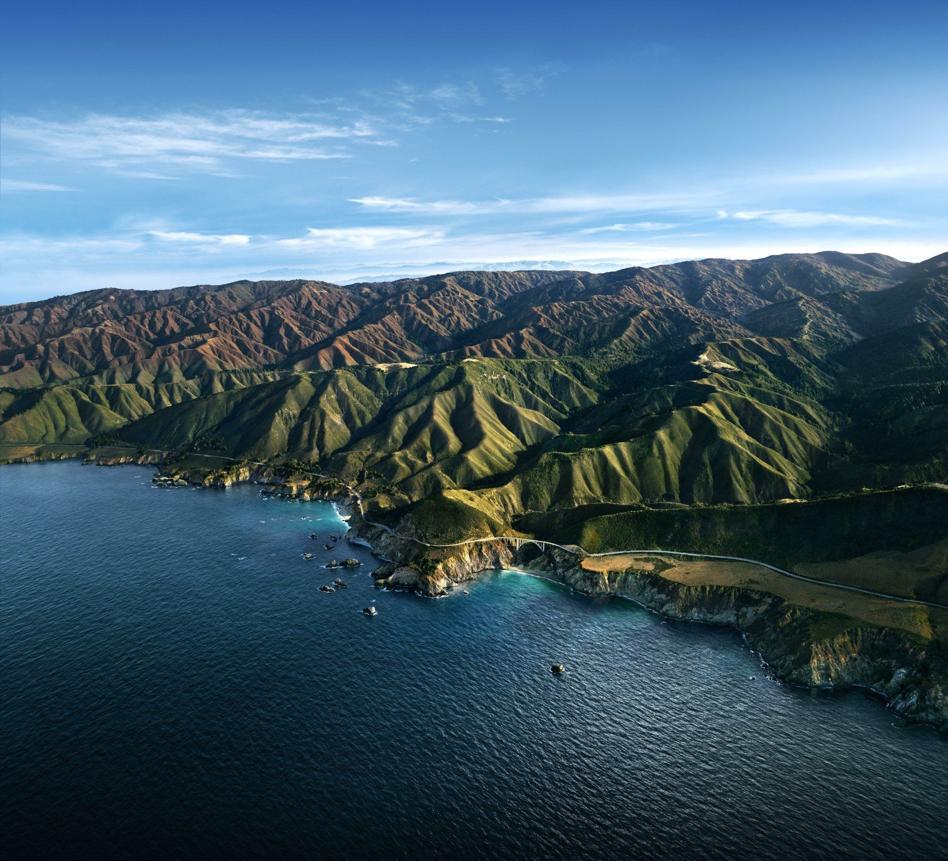 1920x1745 Big Sur Coastline: Stunning 4K Aerial Landscape by Apple Inc.x5469