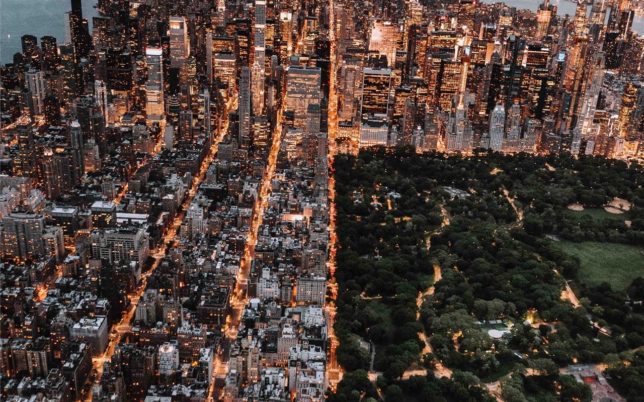 1280x800 Aerial of Central Park an. MacBook Air Wallpaper Download