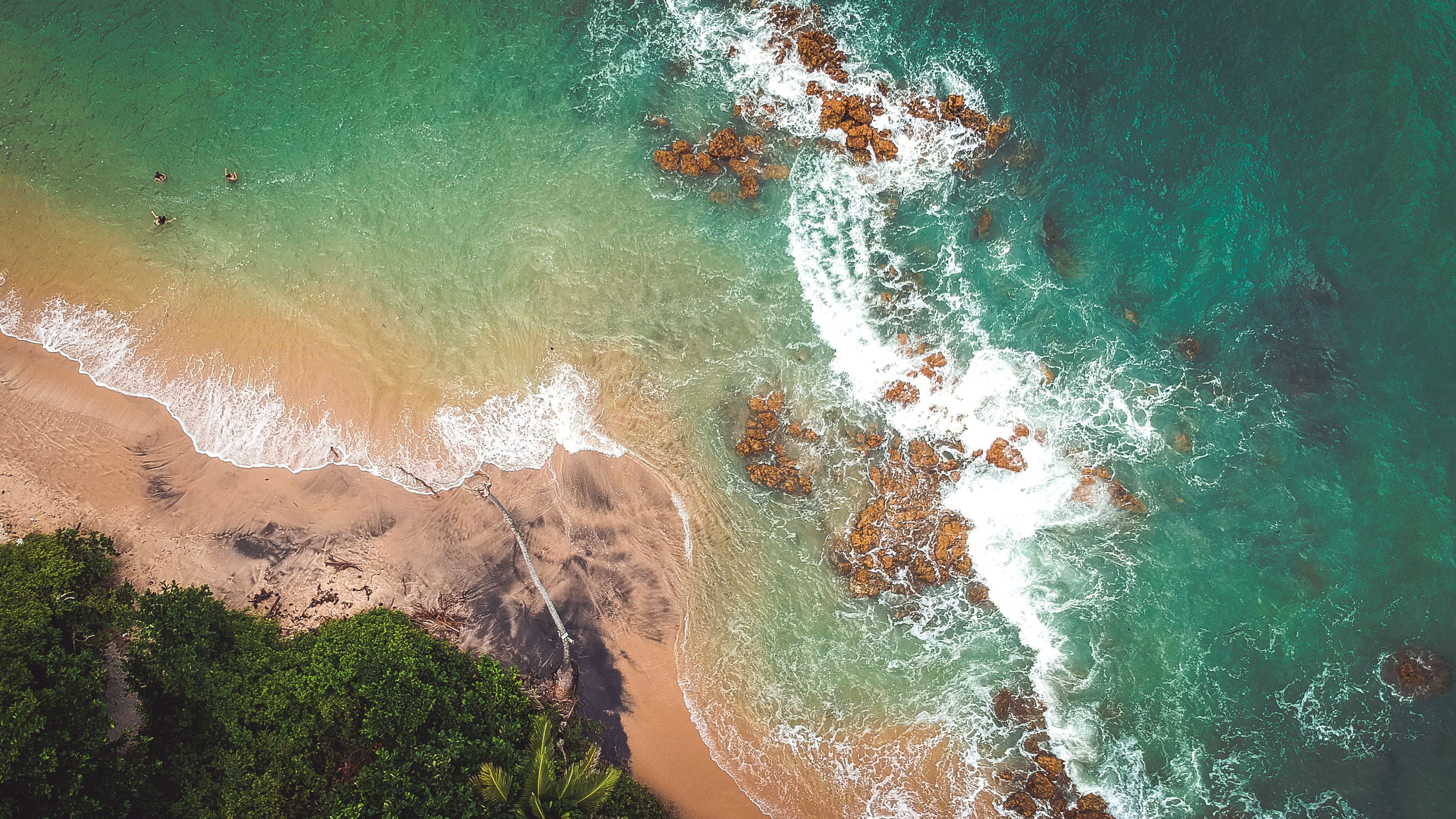 3495x1966 Aerial Photography of Beach · Free