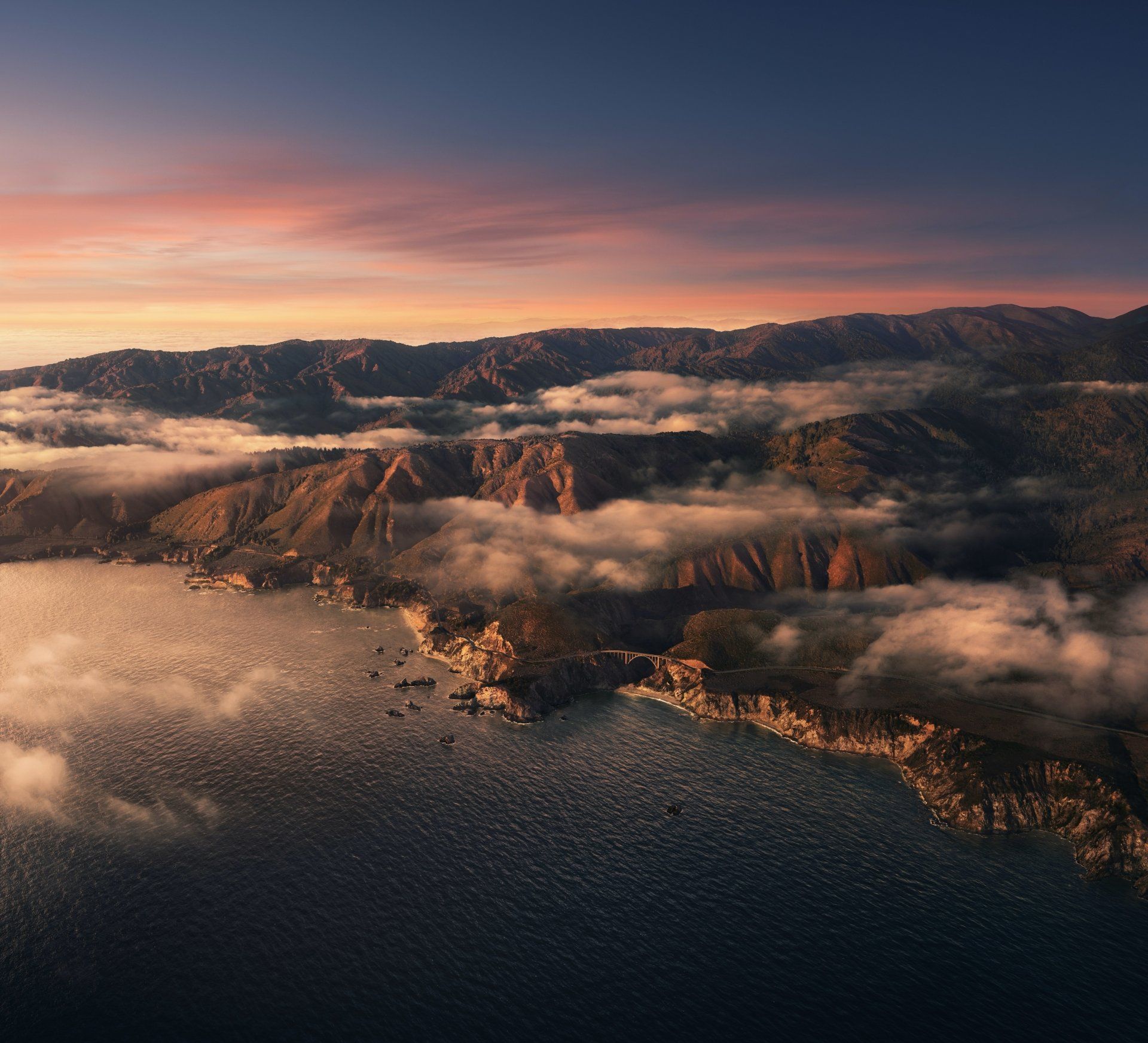 1920x1745 Big Sur Coastline: Stunning 4K Ultra HD Aerial Landscape by Apple Inc.x5469