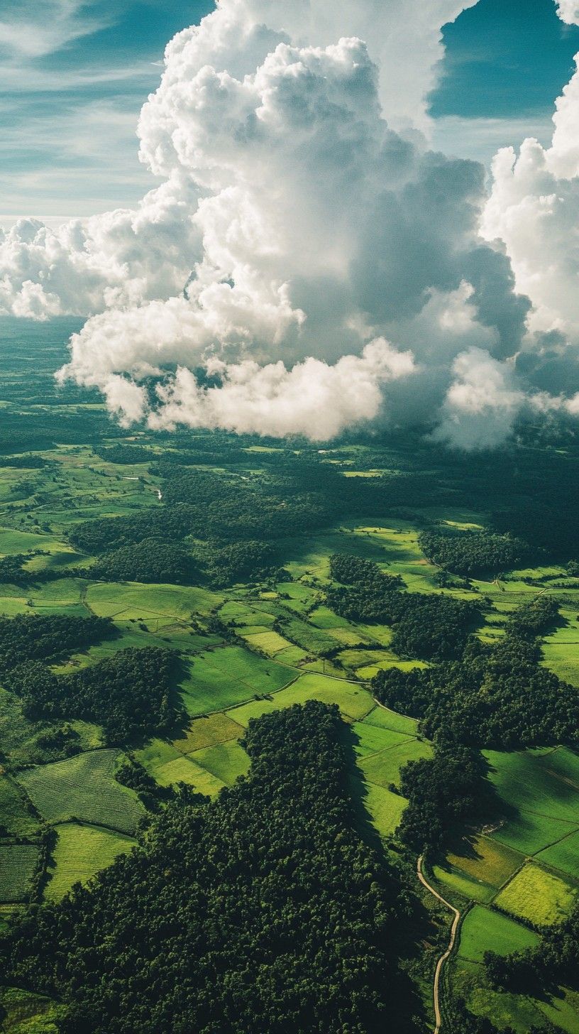 816x1456 Download Lush green landscape Image, Green, Landscape