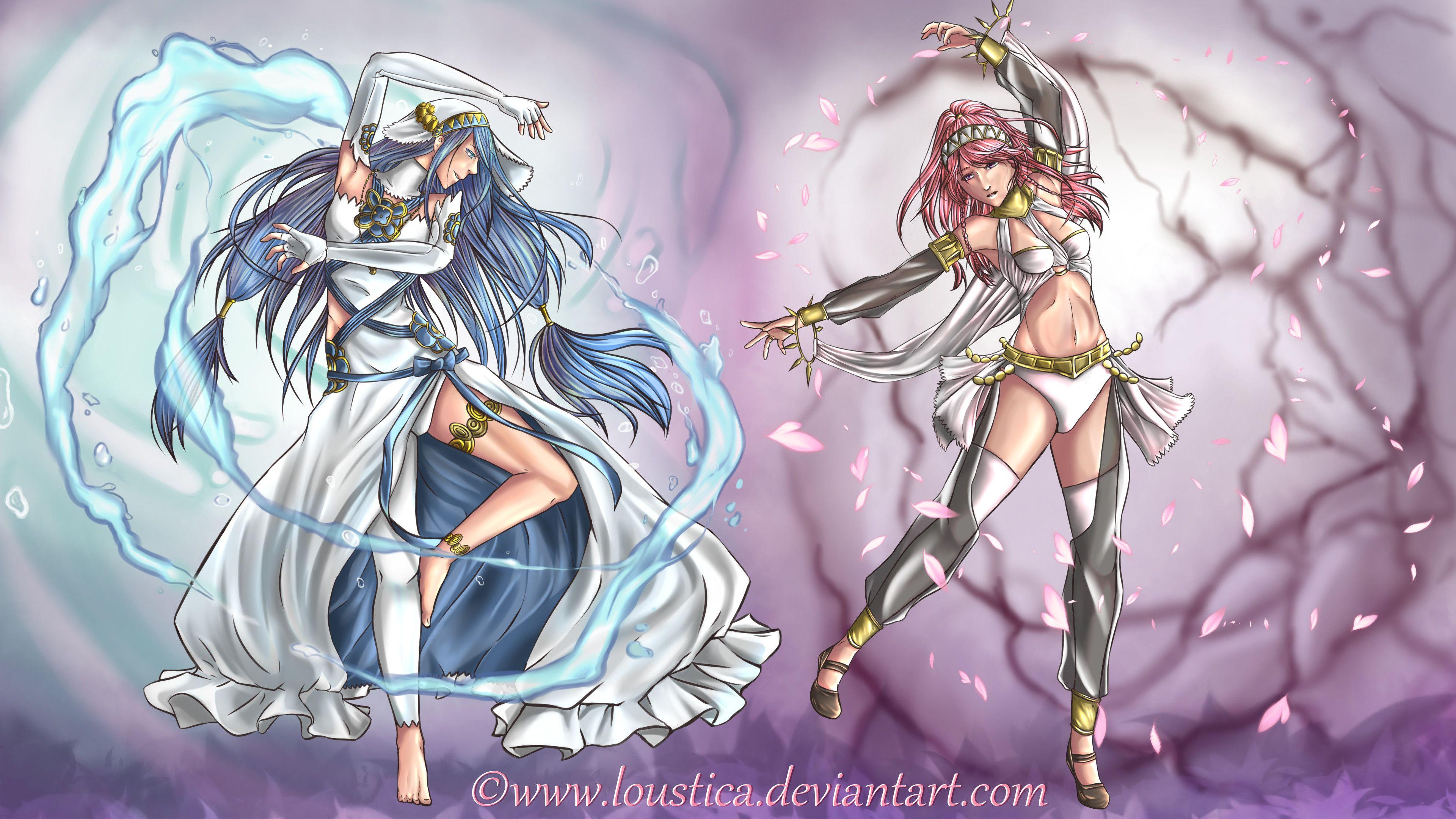 3840x2160 FE: Azura and Olivia [Wallpaper//2K]