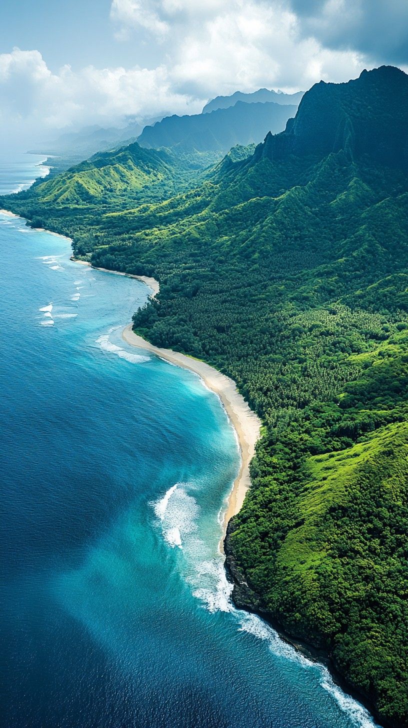 816x1456 Download Verdant coastal landscape Image, Coastal, Landscape