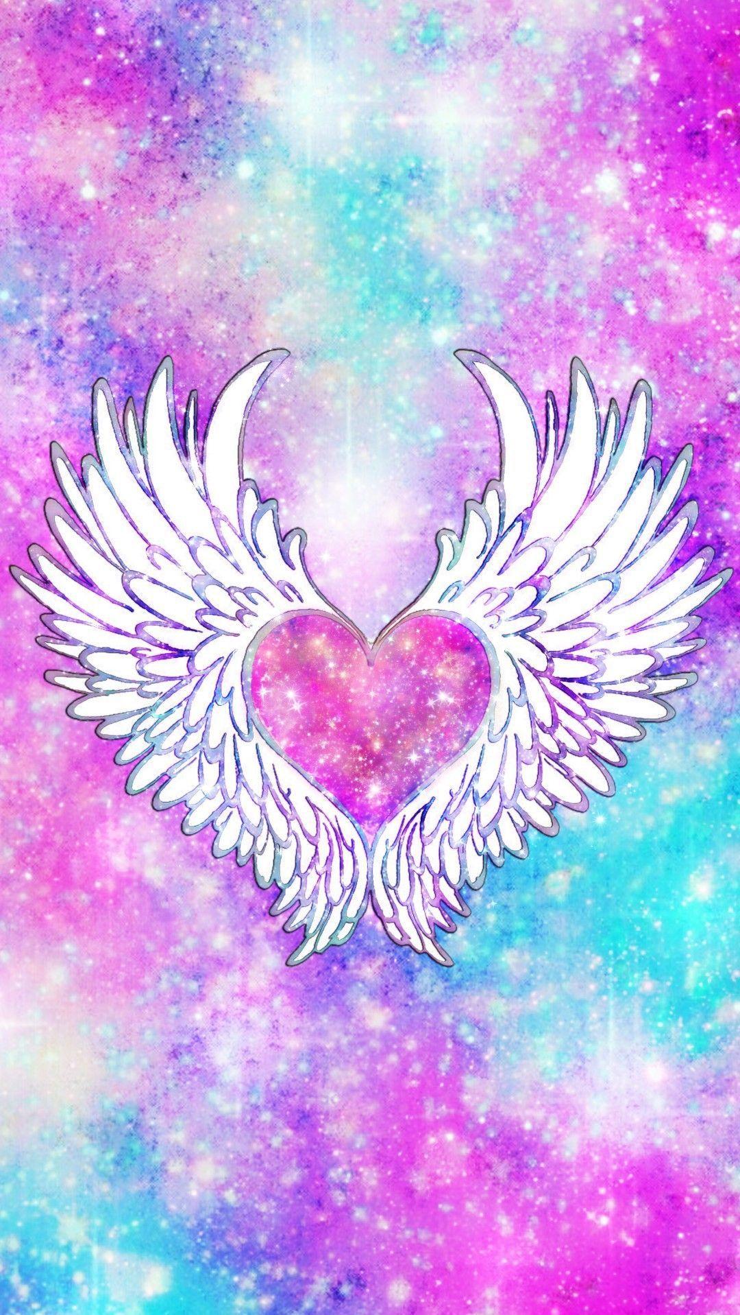 1080x1917 Wings Of Love Galaxy, made by me #pink .es
