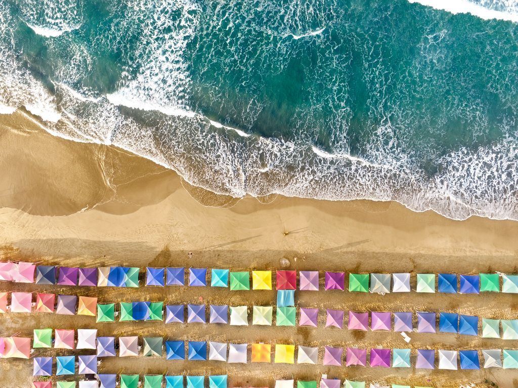 1024x768 Stunning Aerial Photographs of Beaches