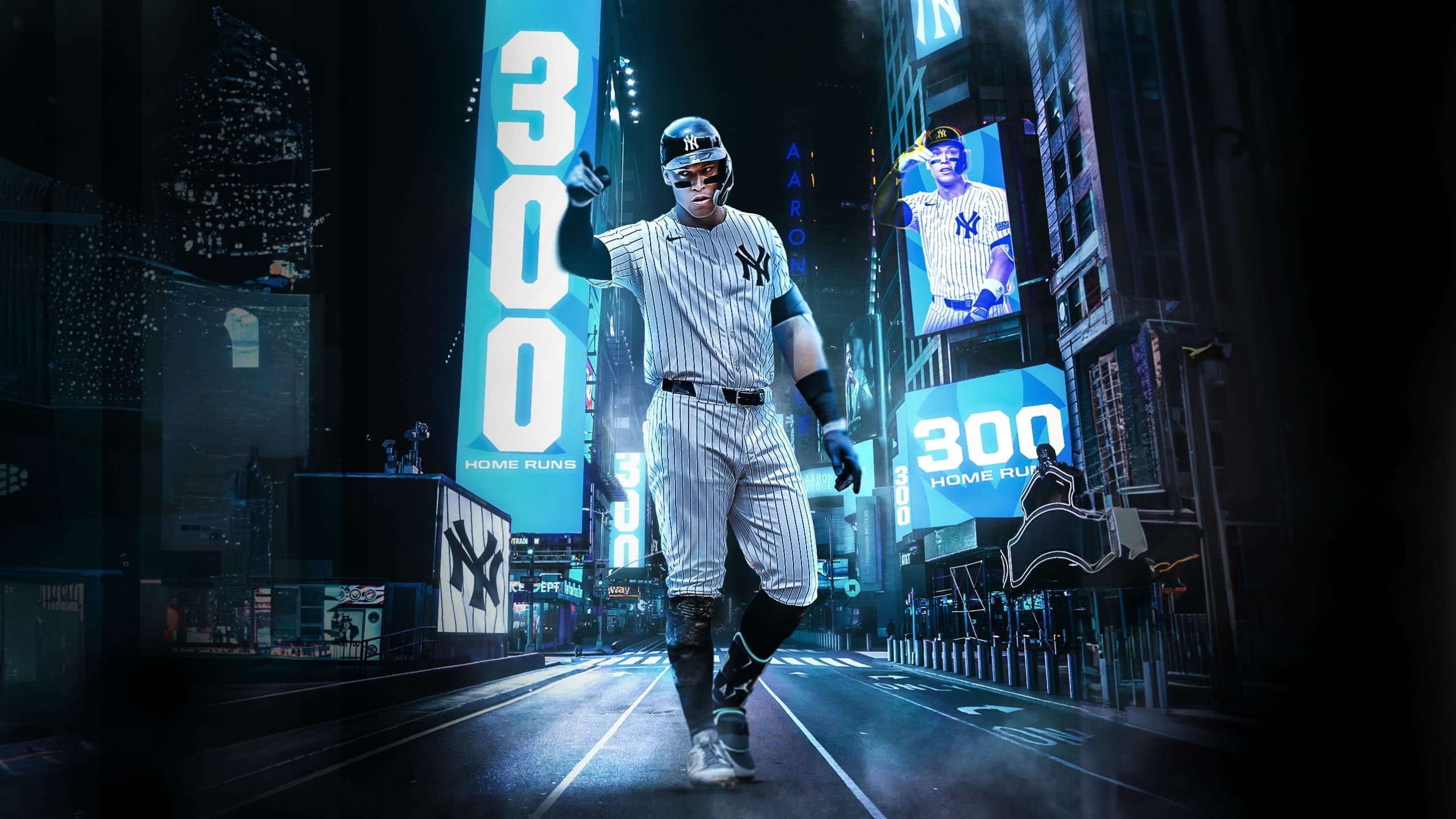 2560x1440 Yankees' Aaron Judge Hits 300th Homer; Yanks Take Series With 10 2 Win