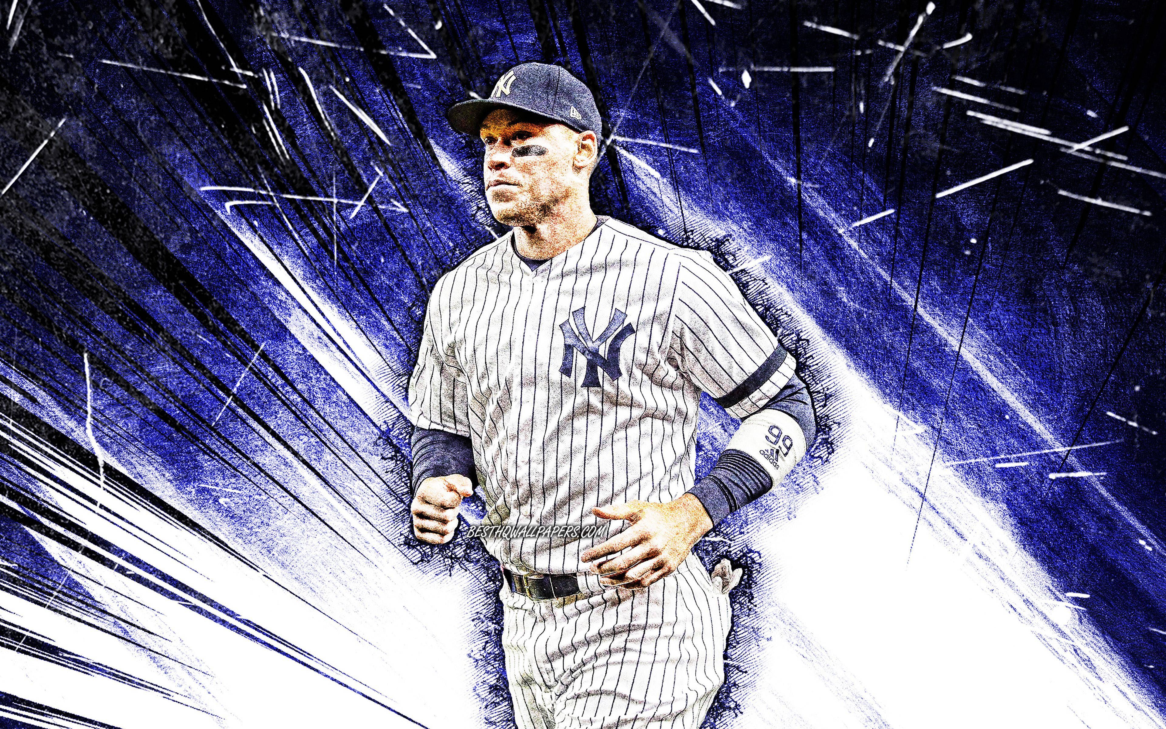 3840x2400 Download Aaron Judge White And Blue Wallpaper