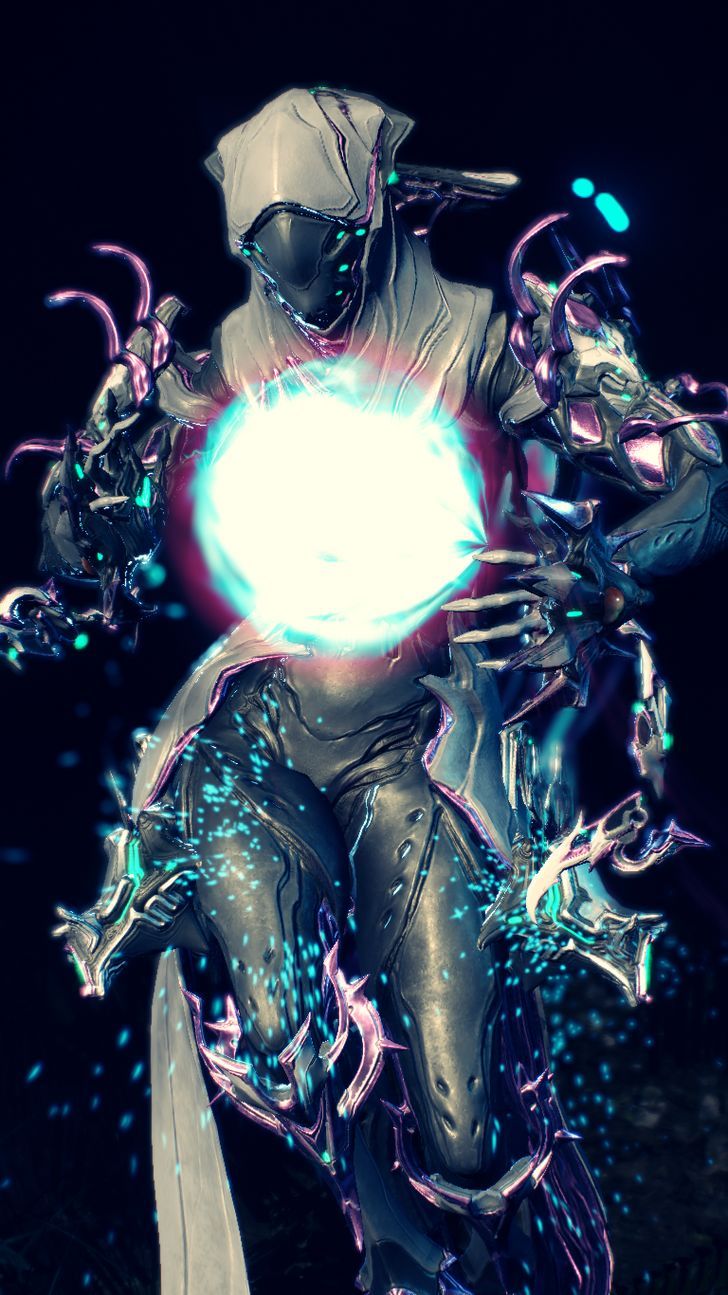 728x1295 Wisp striking a pose with a Neutron Star! #warframe #warframecaptura #gaming