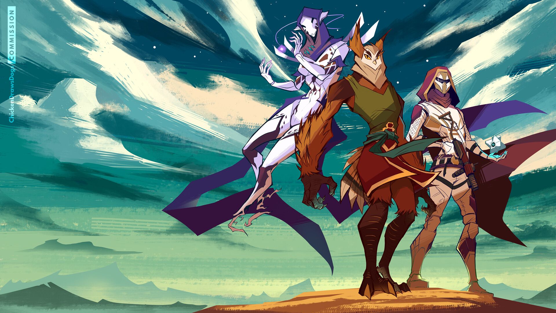 1920x1080 Chicken Draws Dogs / DESTINY