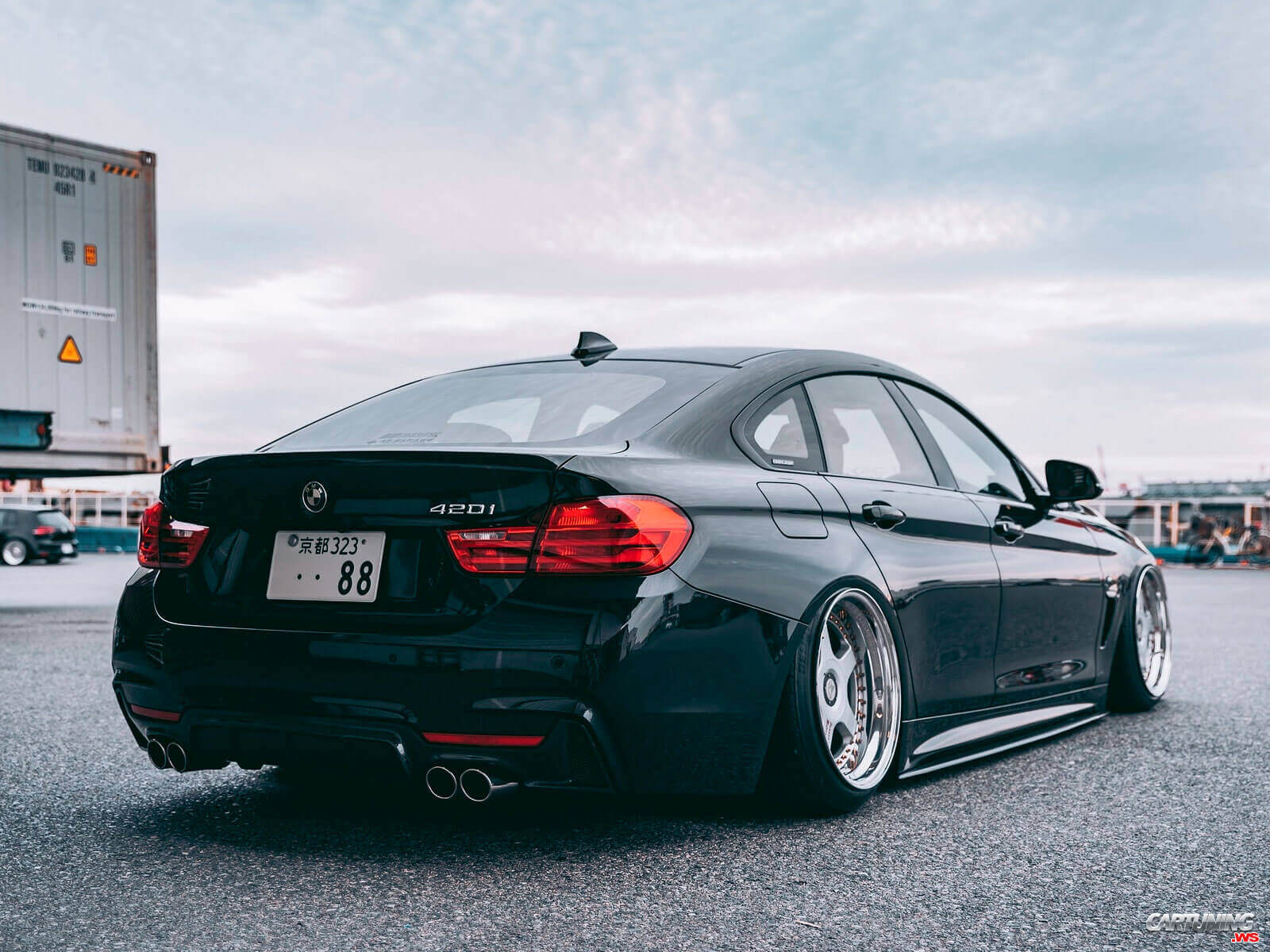 1600x1200 Slammed BMW 420i Gran Coupe F rear