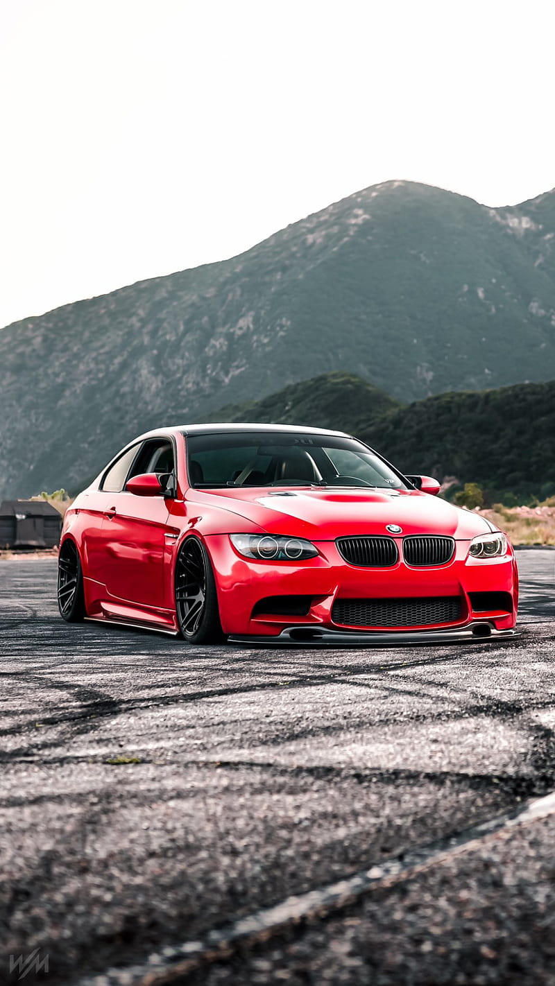 800x1422 BMW M car, carbon, mountains, new, red, esports, HD phone wallpaper