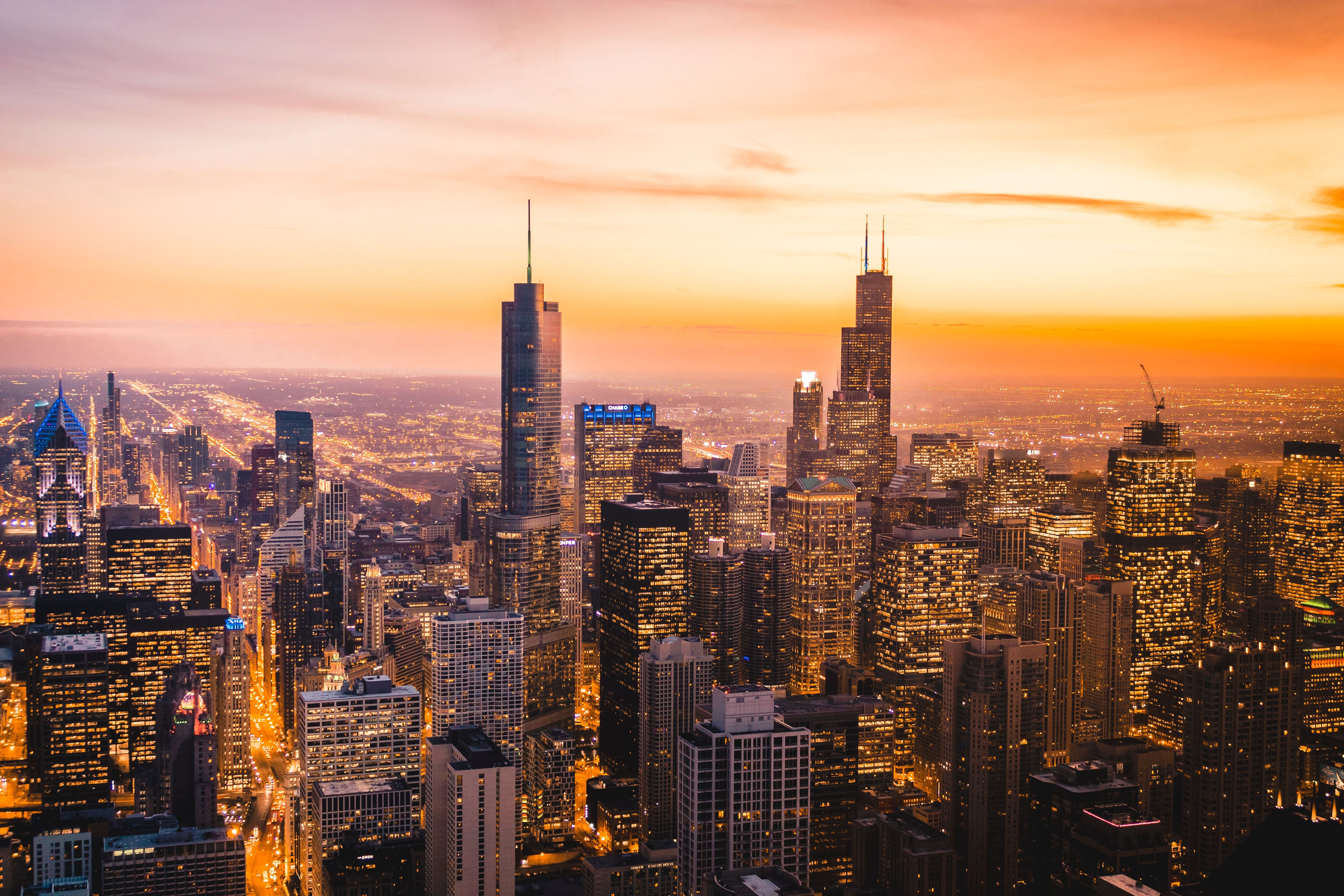 5184x3456 Chicago Wallpaper 4K, Cityscape, Skyline, Skyscrapers