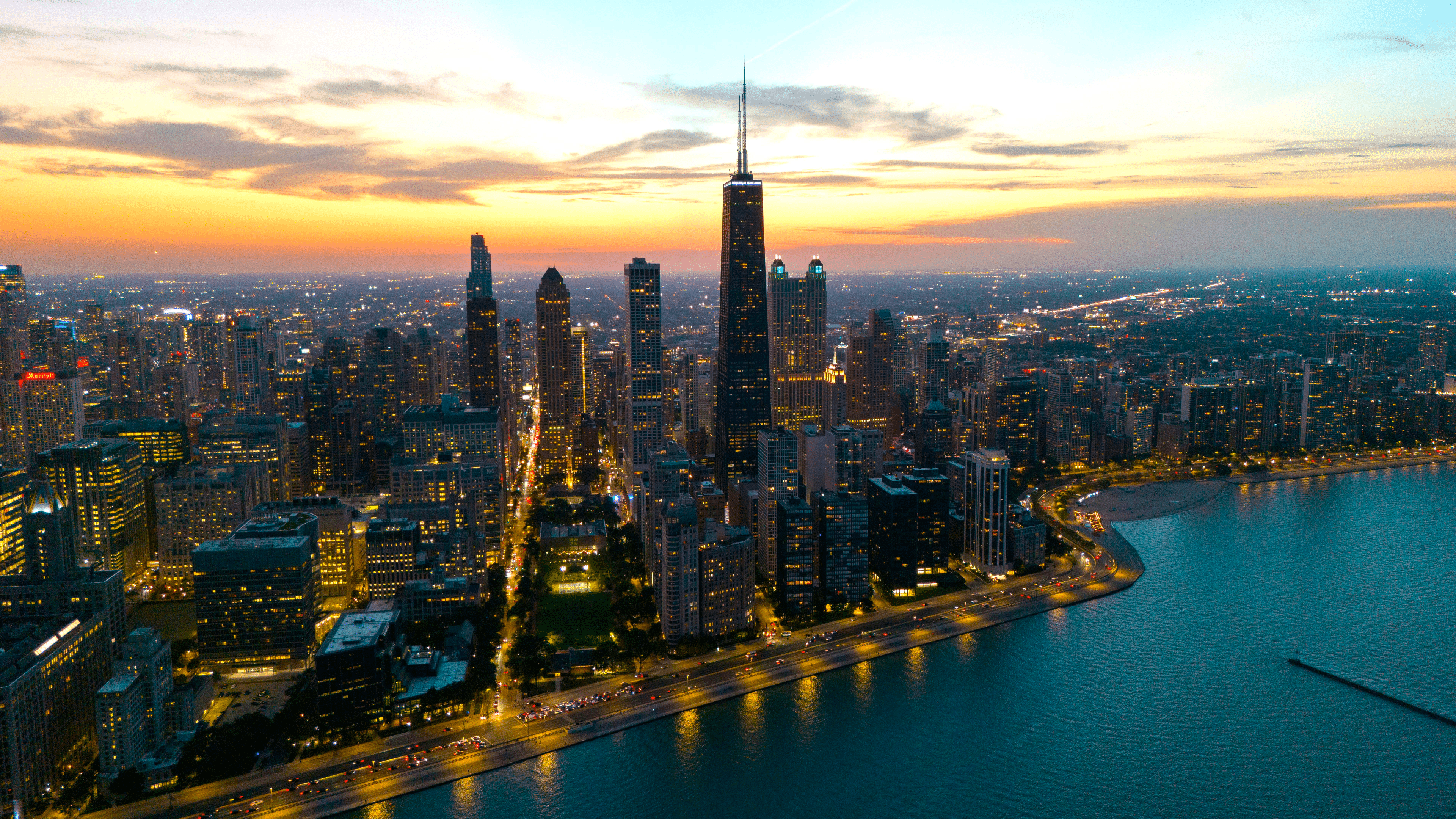 3840x2160 Chicago Illinois Cityscape 4K Ultra HD Skyscraper Skyline Wallpaperx2160