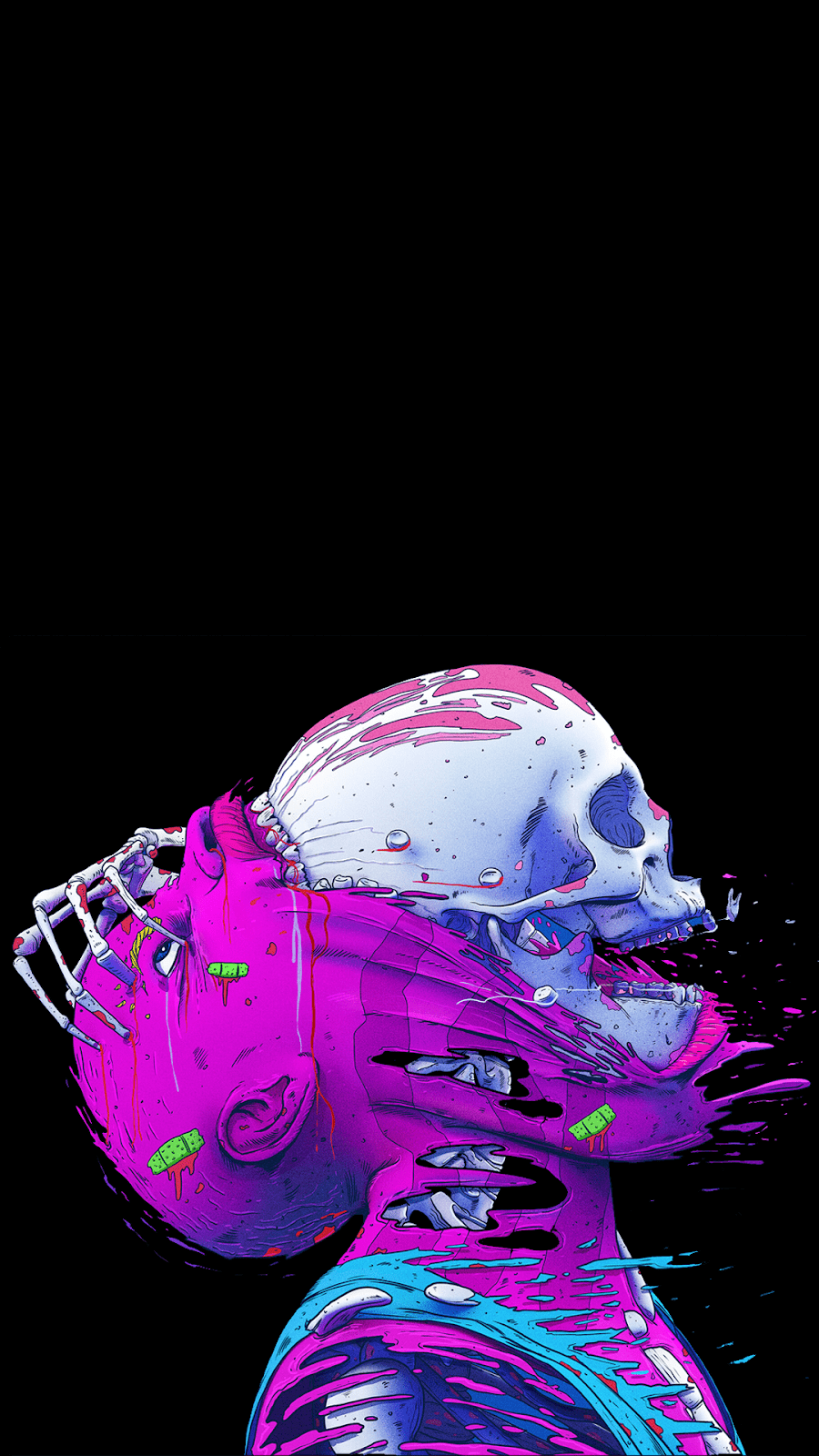 900x1600 Amoled Art Wallpaper