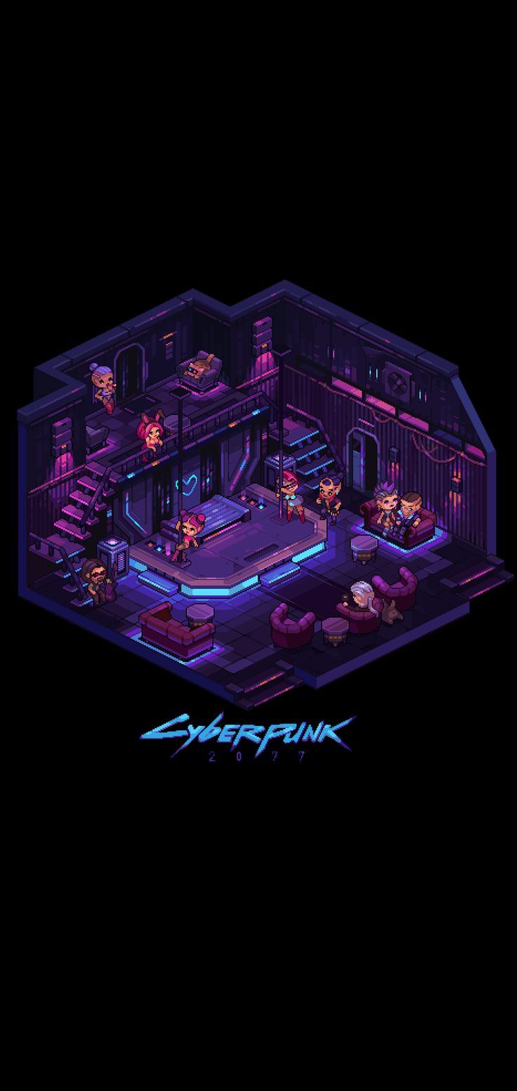 736x1554 CYBERPUNK PIXEL ART WALLPAPER AMOLED. HeroScreen. Cyberpunk 2077 home screen, Cyberpunk 2077 phone theme
