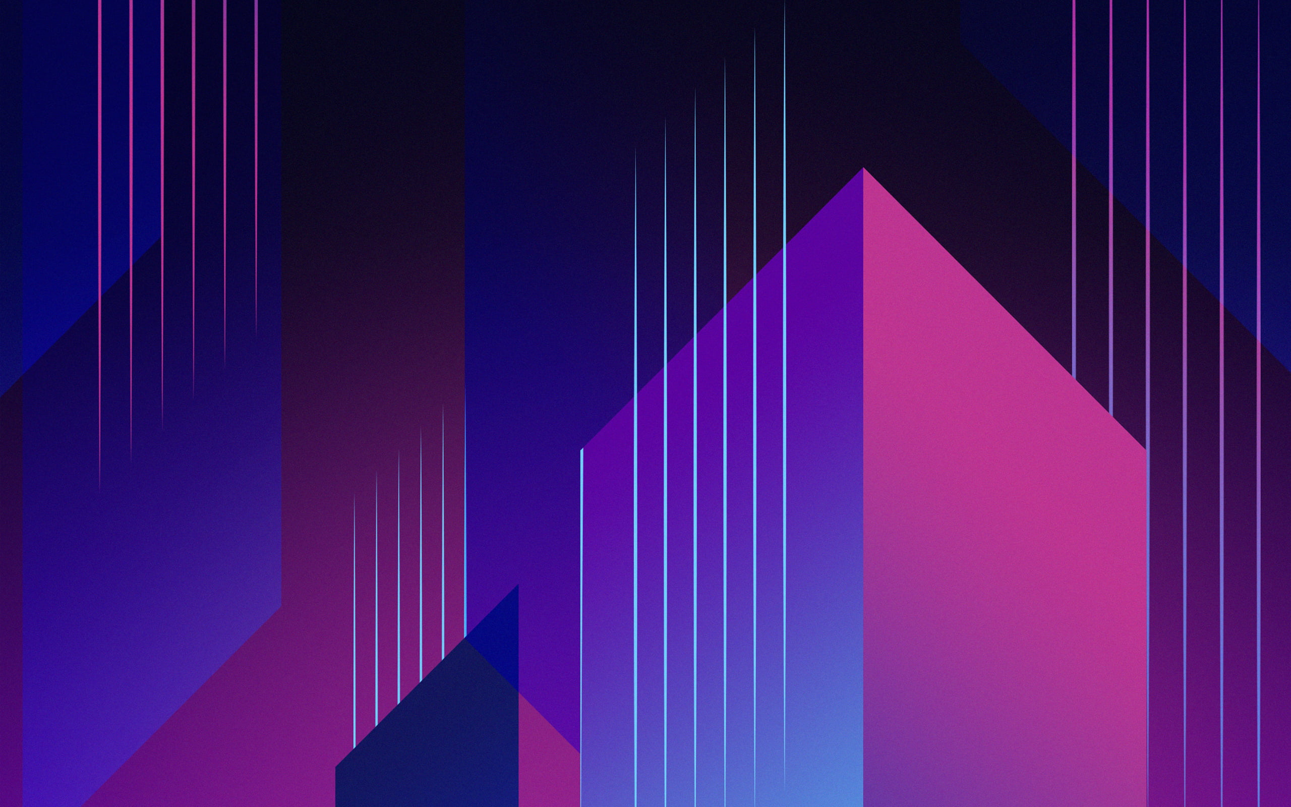 2560x1600 Purple and pink abstract illustration, abstract, lines HD wallpaper