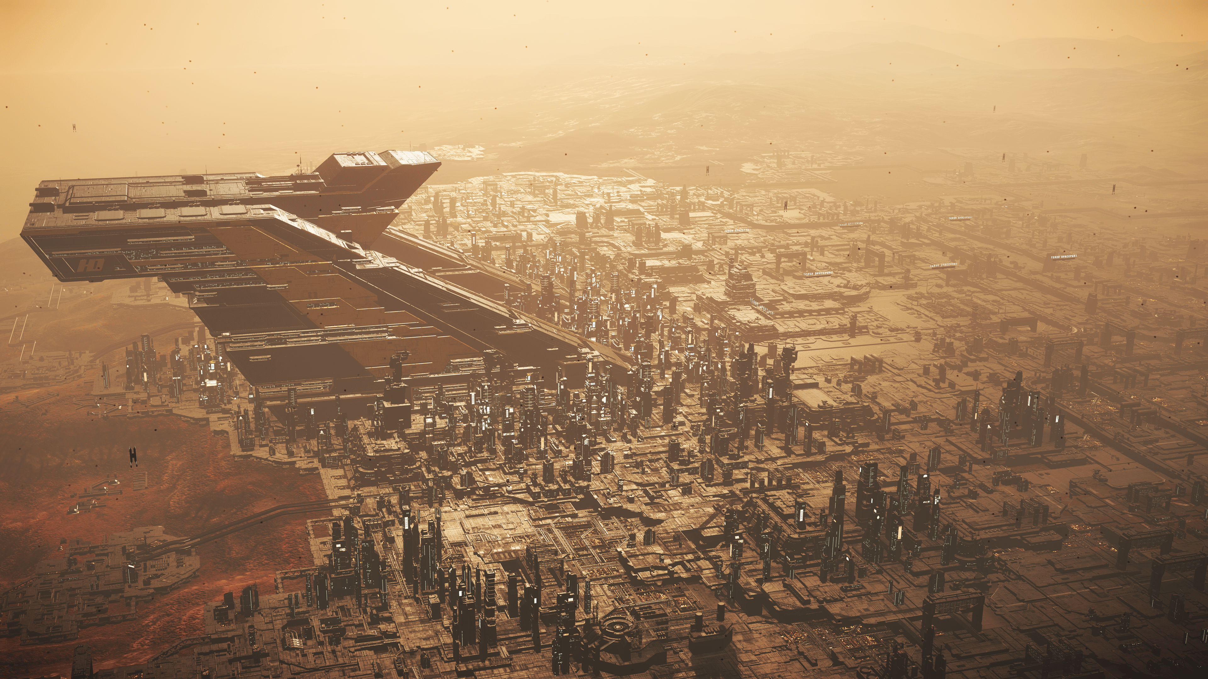 3840x2160 Hurston Dynamics building at Lorville [Wallpaper] version in comments!