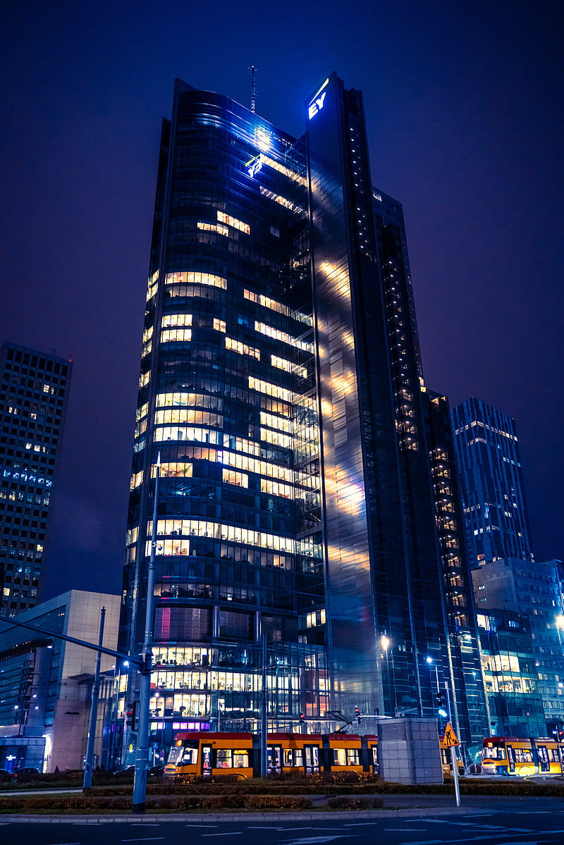 800x1199 8K free download. Building, tower, architecture, city, night, dark, HD phone wallpaper