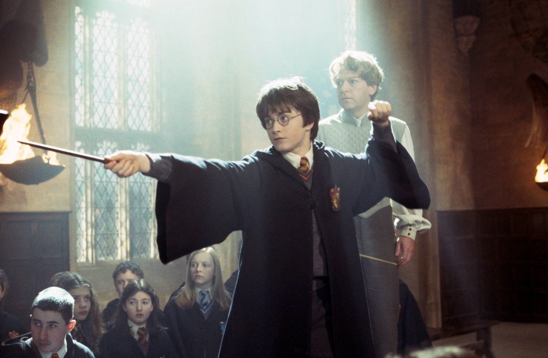 1920x1256 Download Kenneth Branagh Gilderoy Lockhart Daniel Radcliffe Harry Potter Movie Harry Potter And The Chamber Of Secrets HD Wallpaperx1256