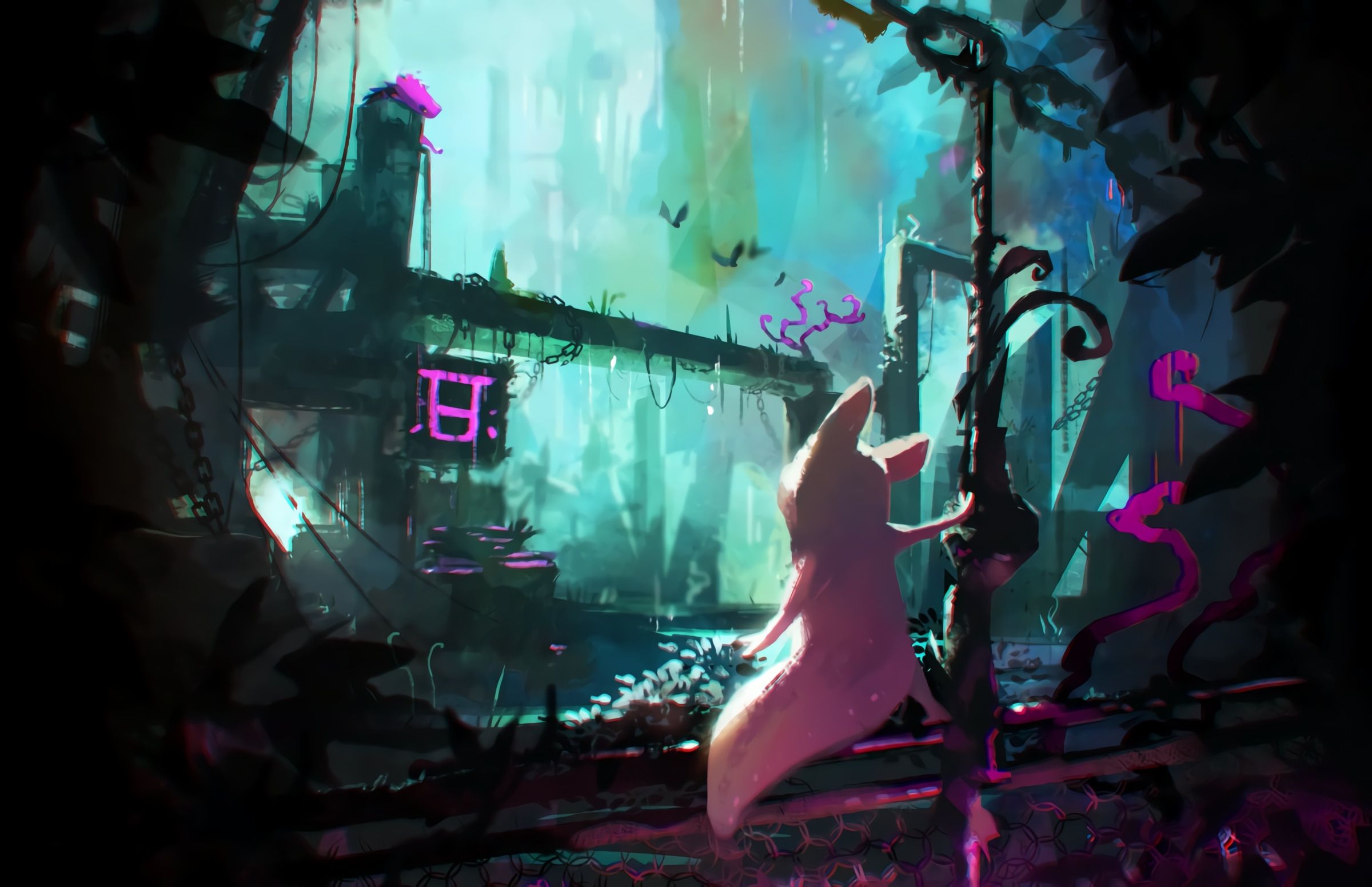 2400x1552 Steam Workshop::Rain World Wallpaper