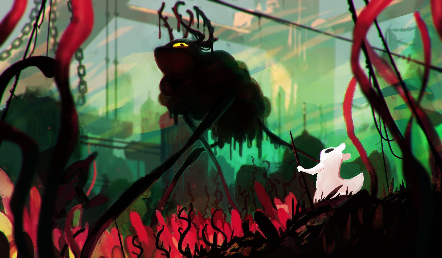 1800x1053 Rain World Wallpaper ideas. rain world cover art, rain world game, rain world desktop wallpaper