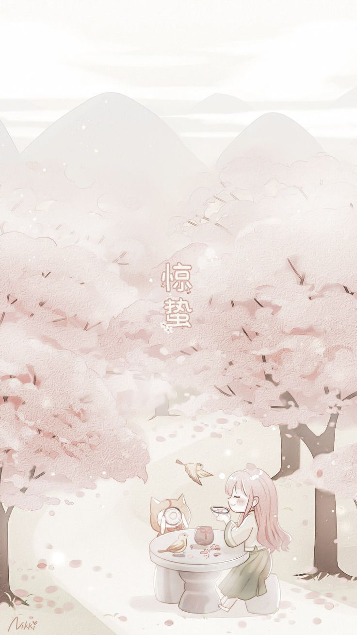 736x1308 Soft Aesthetic Anime Wallpaper