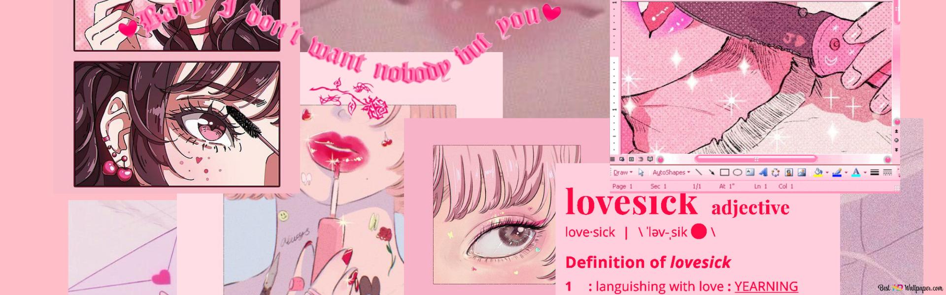 1920x600 lovesick girl
