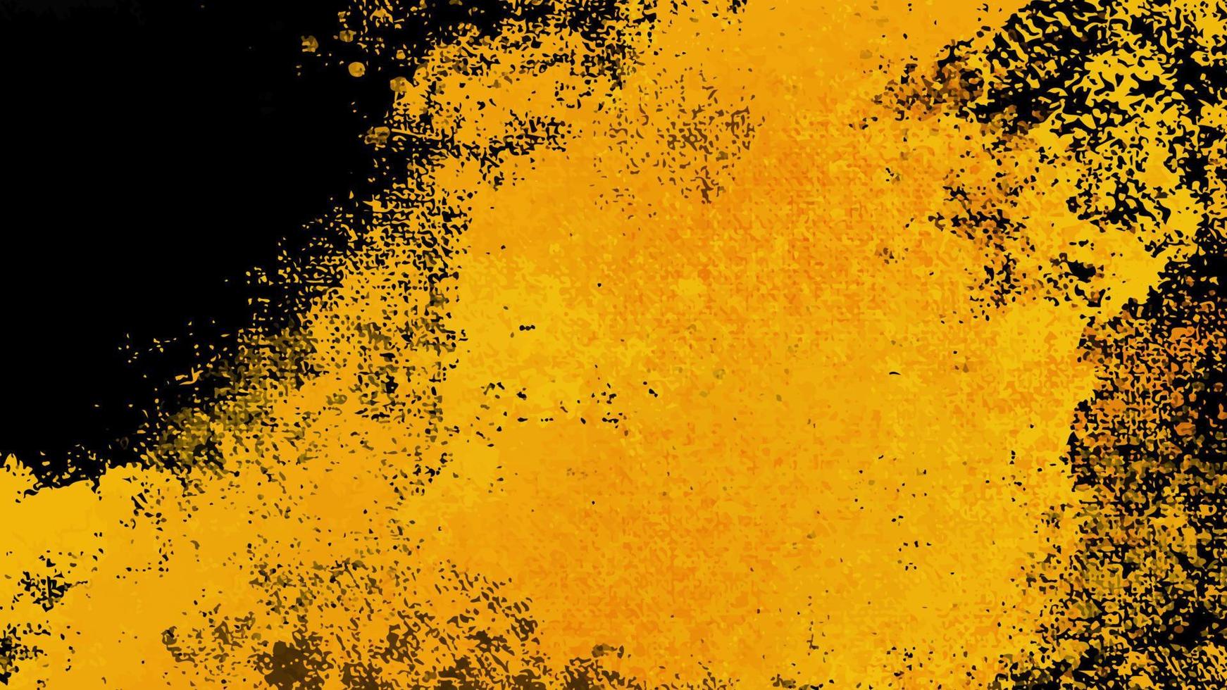 1742x980 Black and Yellow abstract background with grunge texture