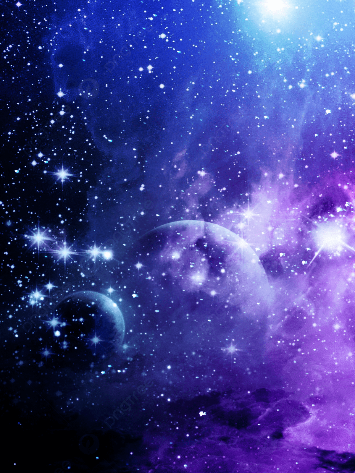 1200x1600 Purple Beautiful Starry Sky Background Material Wallpaper Image For Free Download