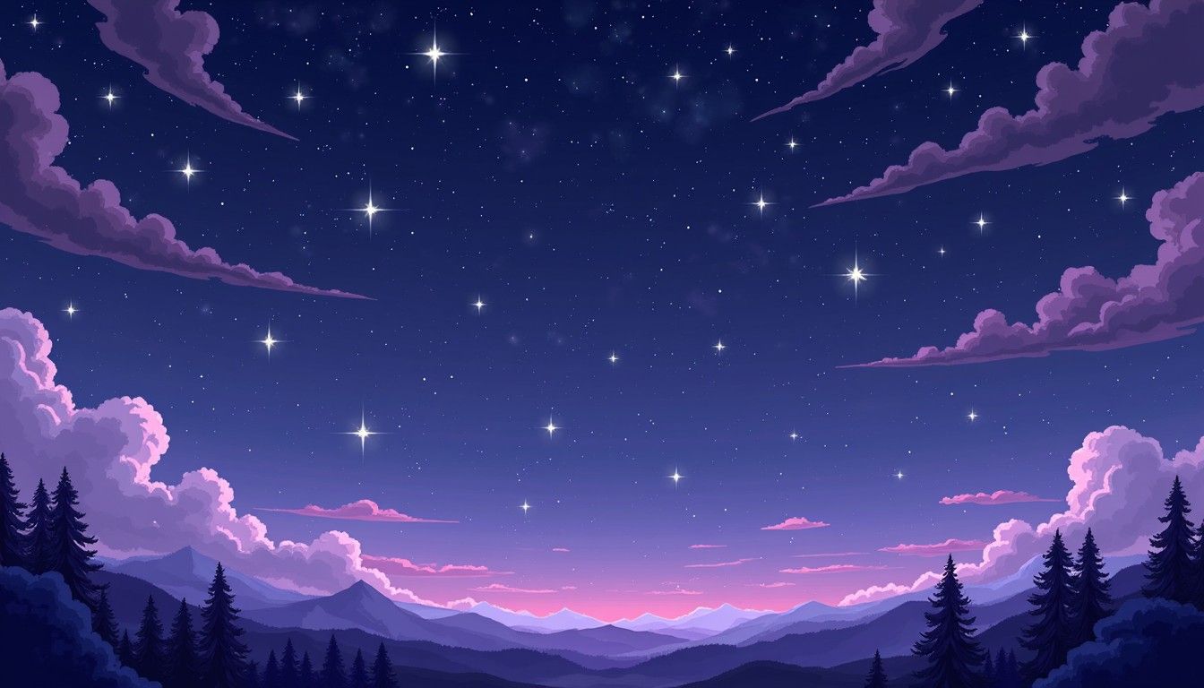 1344x768 Download Mystical Purple Night Image, Night, Purple