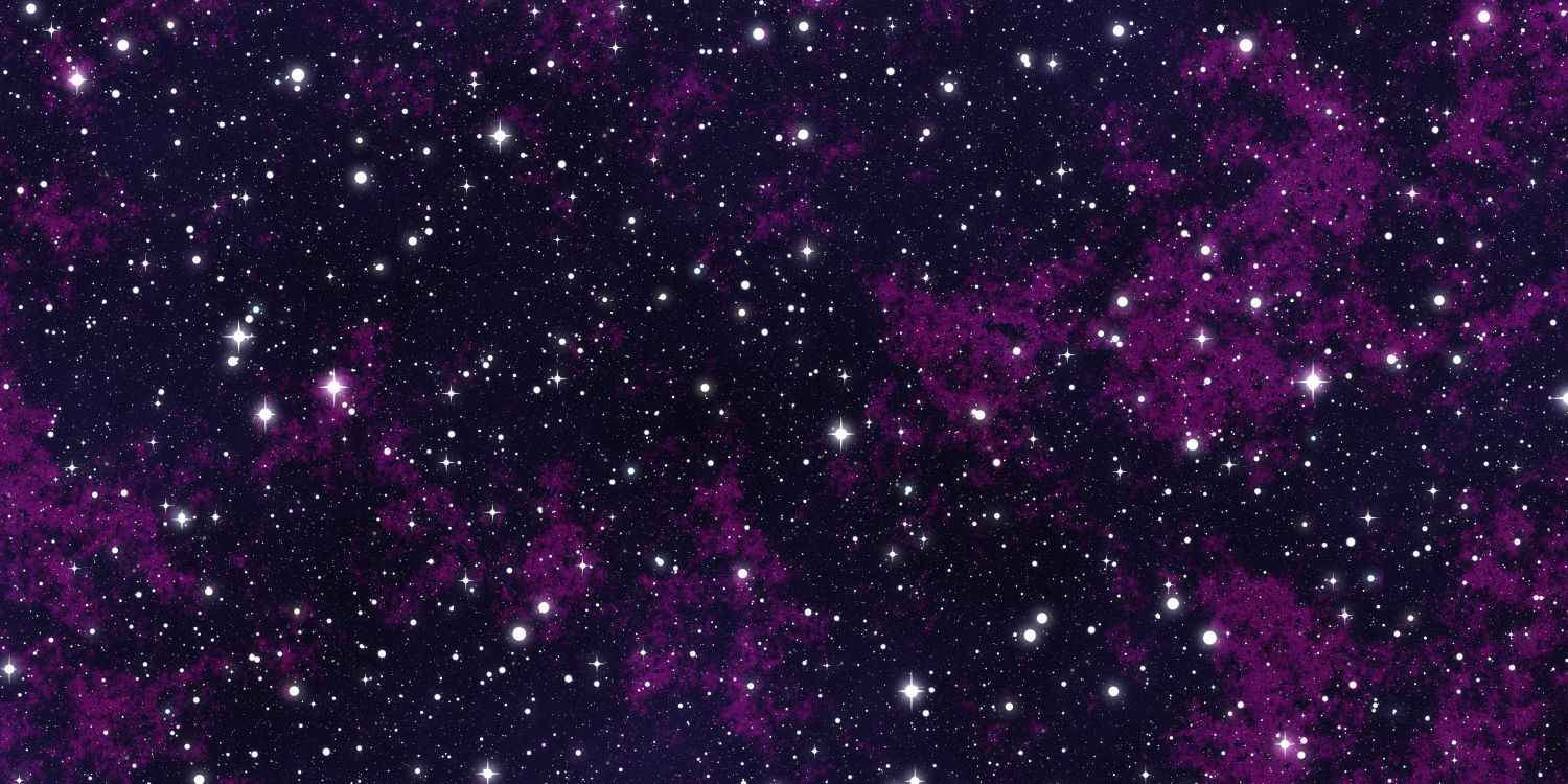 1500x750 Wallpaper Purple and White Starry Night, Background Free Image