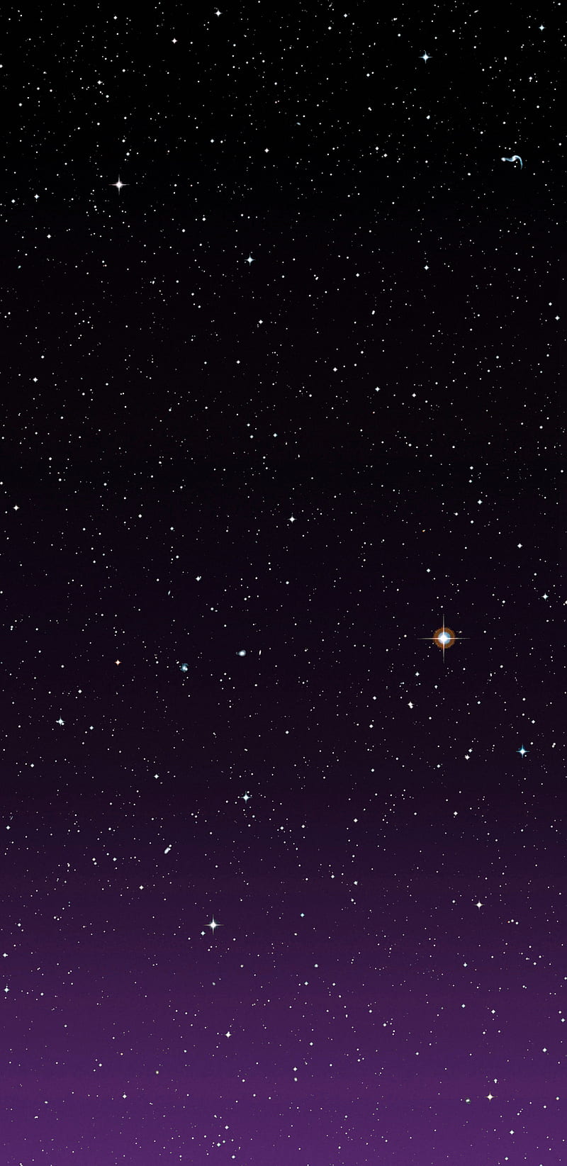 800x1645 Purple Stars, gradient, space, star, HD phone wallpaper