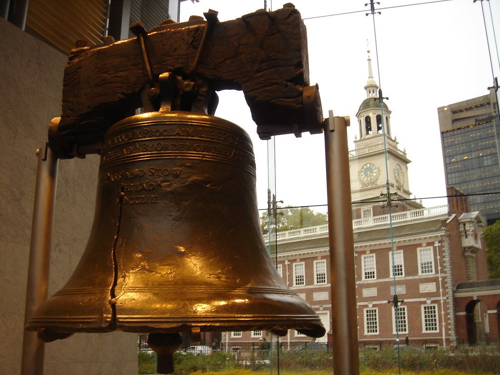 1024x768 The Liberty Bell and Independence Hall