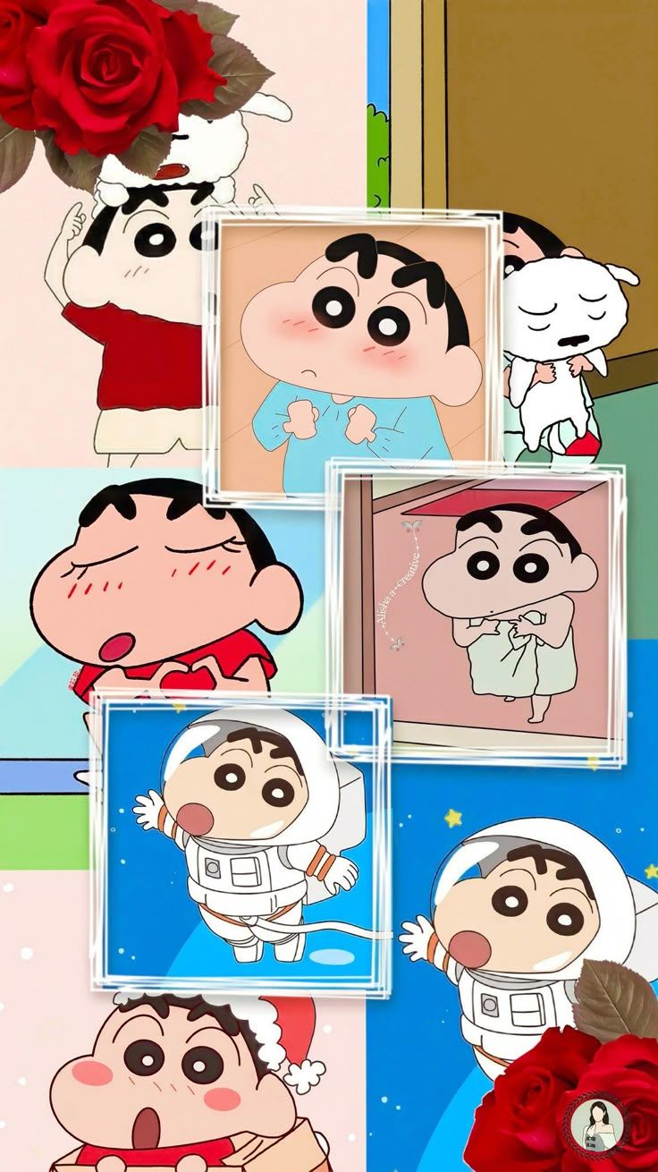 736x1310 Shinchan cute wallpaper