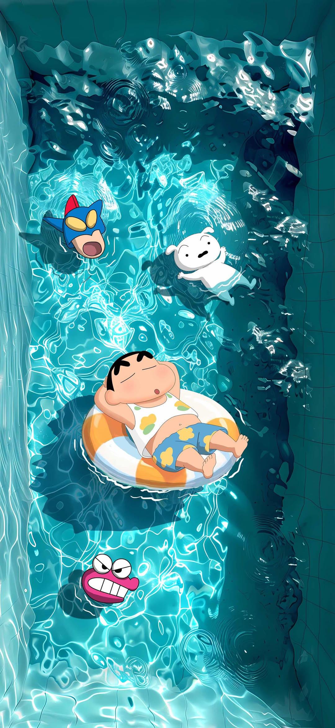 1080x2348 How beautiful is this Shin Chan wallpaper for cell phones?