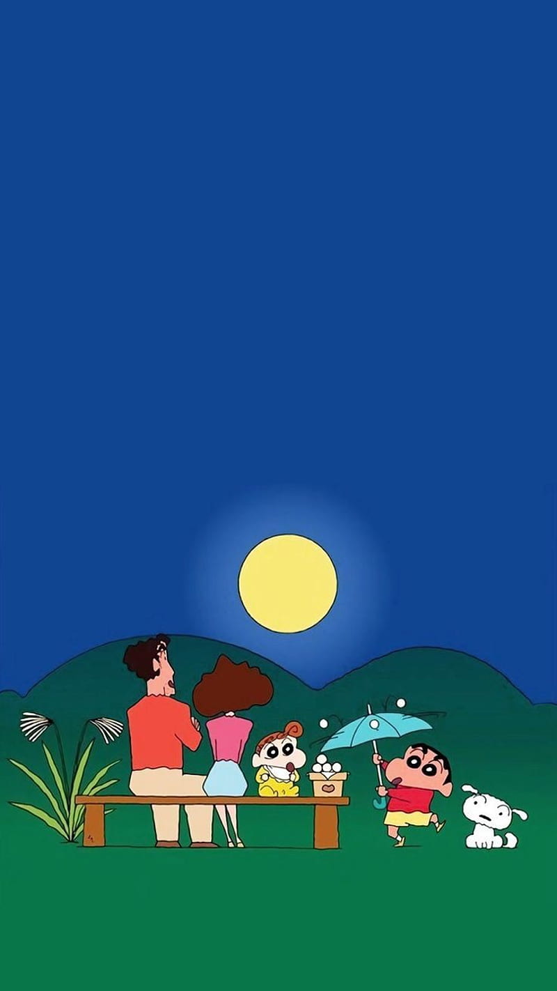 800x1422 Shinchan, blue, cartoon, cute, family, love, HD phone wallpaper