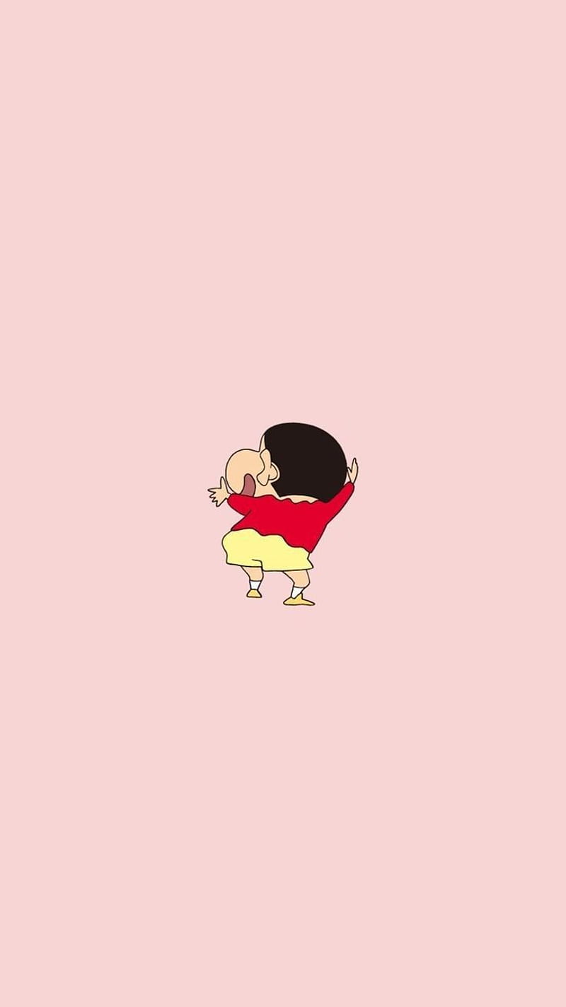 800x1423 Shinchan, cartoon, cute love, pink, HD phone wallpaper