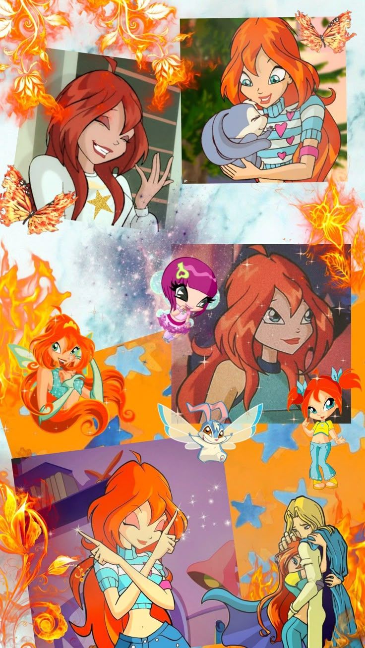736x1308 winx club wallpaper wings bloom