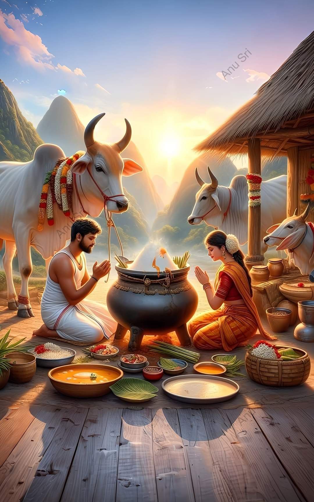 1080x1728 Discover 25 mattu pongal and printable cow family coloring ideas. cow family coloring page, cattle coloring pages, pongal festival image and more